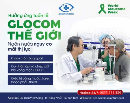 BỆNH VIỆN MẮT KON TUM HƯỞNG ỨNG TUẦN LỄ GLÔCÔM THẾ GIỚI 2025